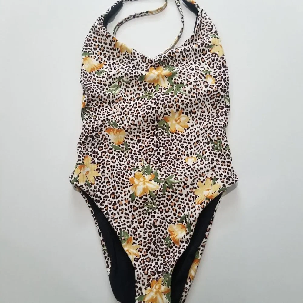 Hurley  Printed One-Piece Cheeky Swimsuit - Jungle Cat - Picture 5 of 11